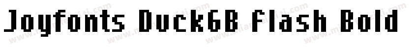 Joyfonts DuckGB Flash Bold字体转换